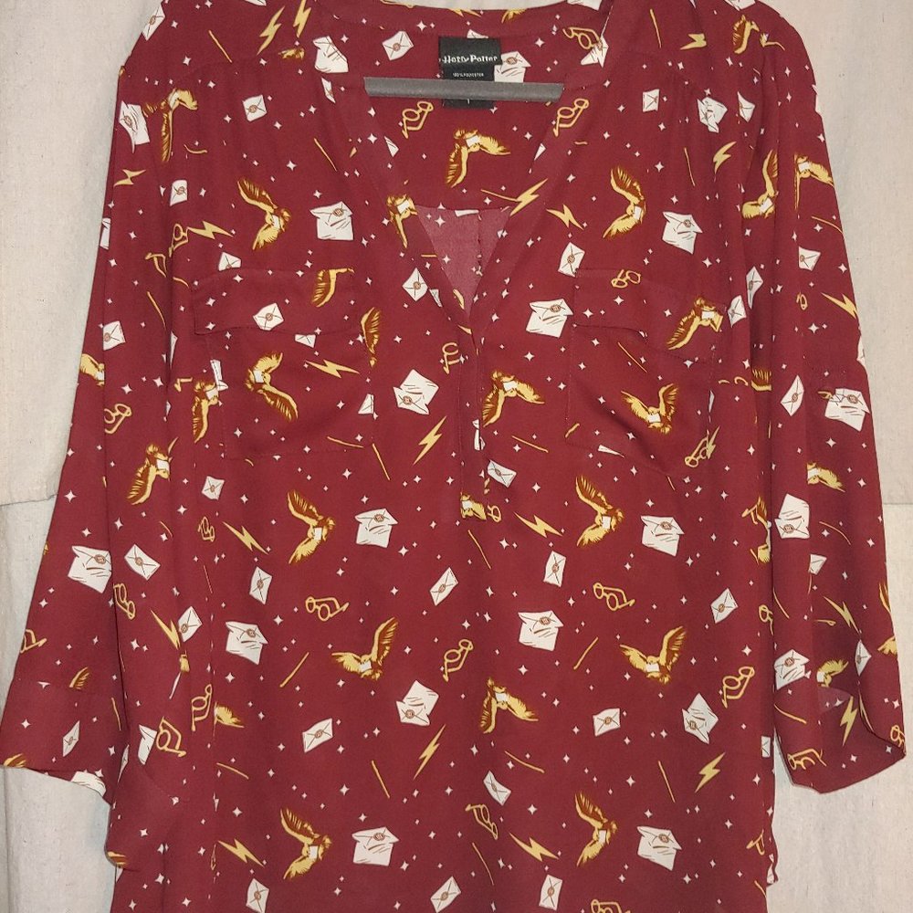 Torrid Harper Blouse Harry Potter print